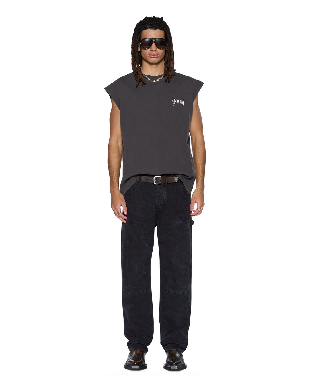 Mens Maxx Operator Pant Torqued Black Relaxed Denim Jeans - Black