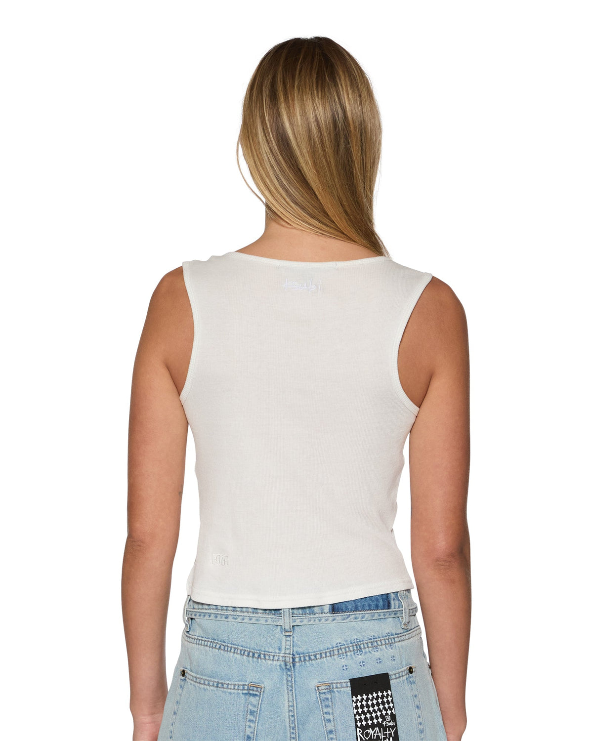 WOMENS TWISTED TANK WHITE FASHION TOPS