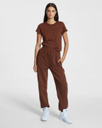 Womens 3 X 4 Mini Ss Tee Koko Fitted Tees - Brown