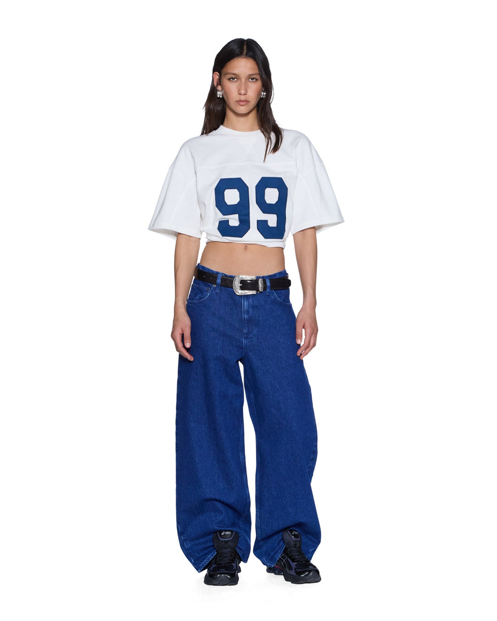 WOMENS 99 JERSEY BOYFRIEND SS TEE VINTAGE WHITE TEES
