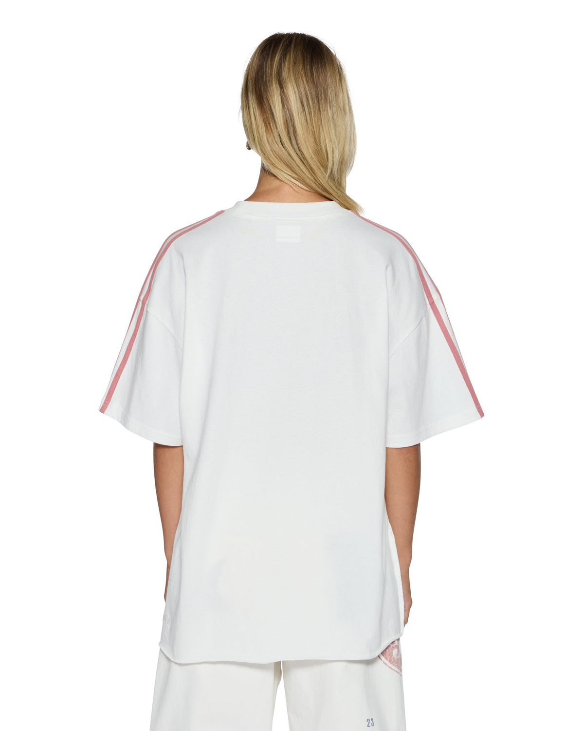 Womens Genuine Boyfriend Ss Tee Vintage White Oversized Tees - White