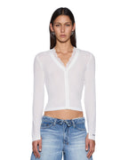 Womens Mira Ls Top White Regular Fashion Tops - White