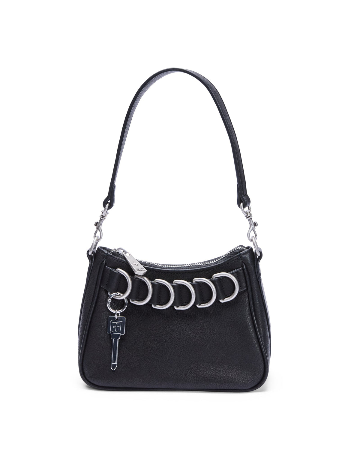 TRASH BAG MINI BLACK LEATHER BAGS