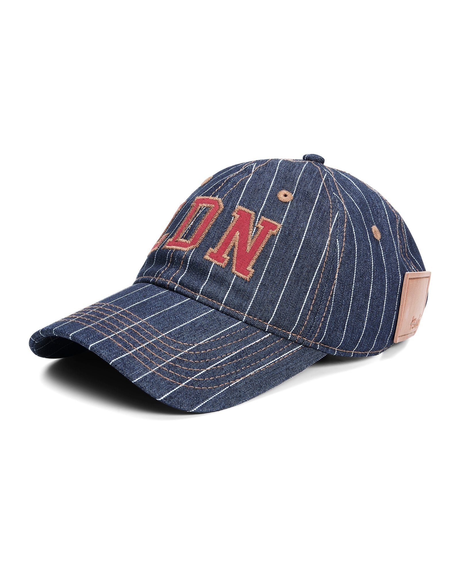 LDN RETRO CAP NAVY PINSTRIPE HEADWEAR