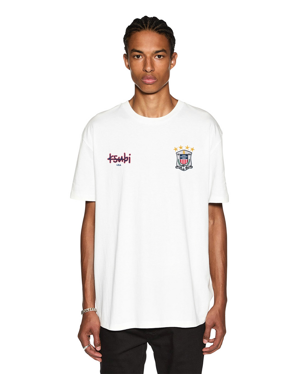 MENS USA EKCESS SS TEE TRU WHITE TEES