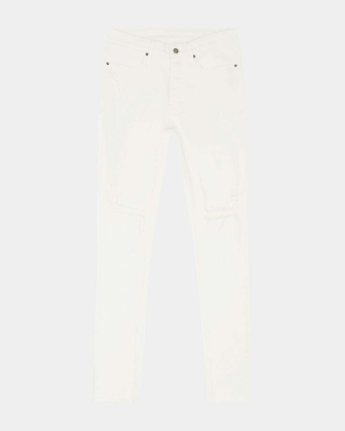 Mens Van Winkle Avalanche Trashed Skinny Denim Jeans - White