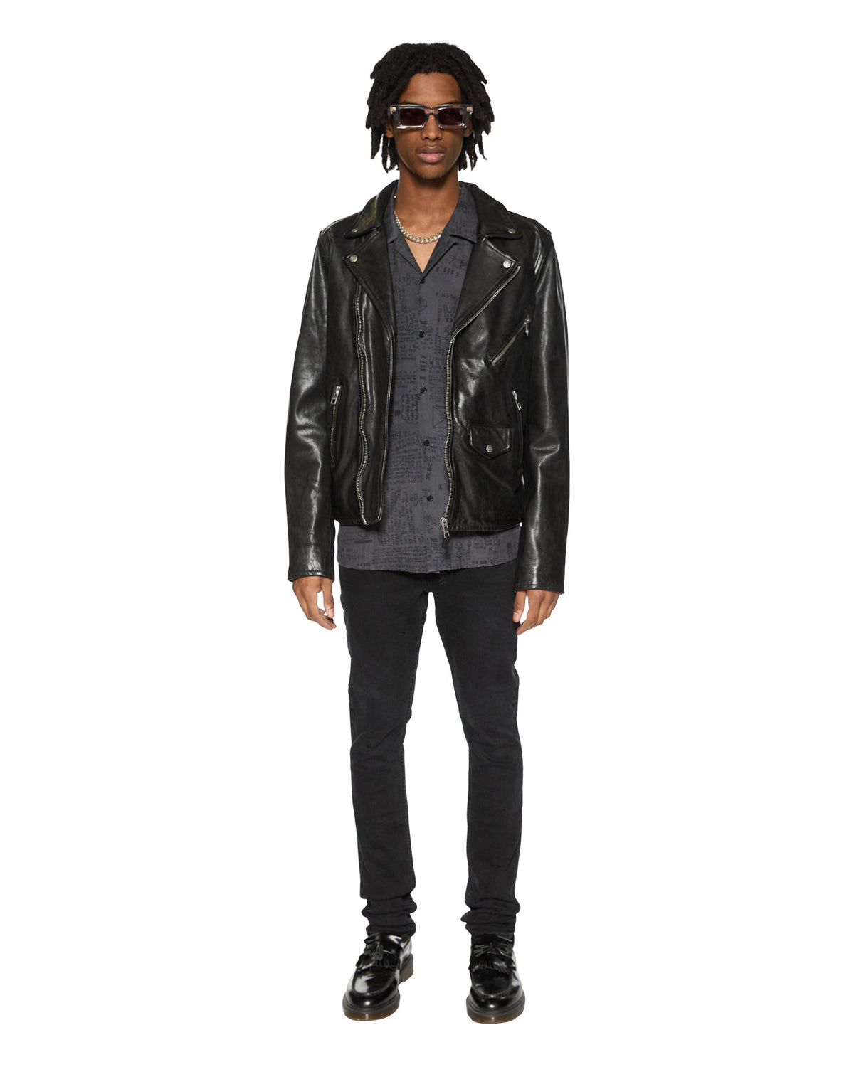 Mens Verses Resort Ss Shirt Black Regular Shirts - Black