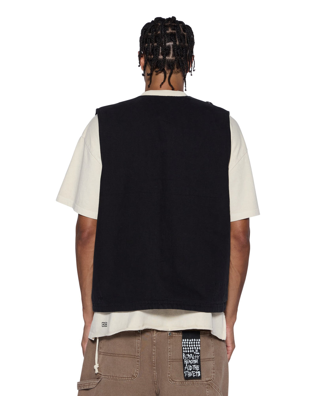MENS BATTLER VEST BLACK FASHION TOPS