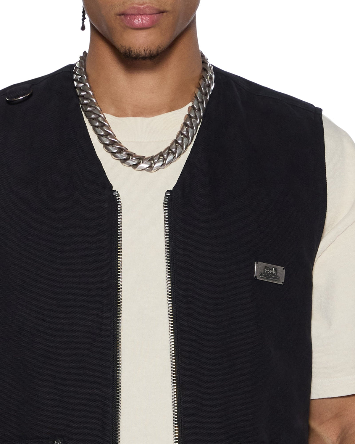 MENS BATTLER VEST BLACK FASHION TOPS