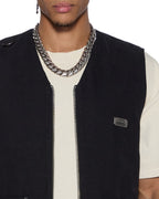 MENS BATTLER VEST BLACK FASHION TOPS