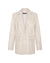 WOMENS  VIVIAN LEATHER BLAZER OFF WHITE RELAXED JACKETS
