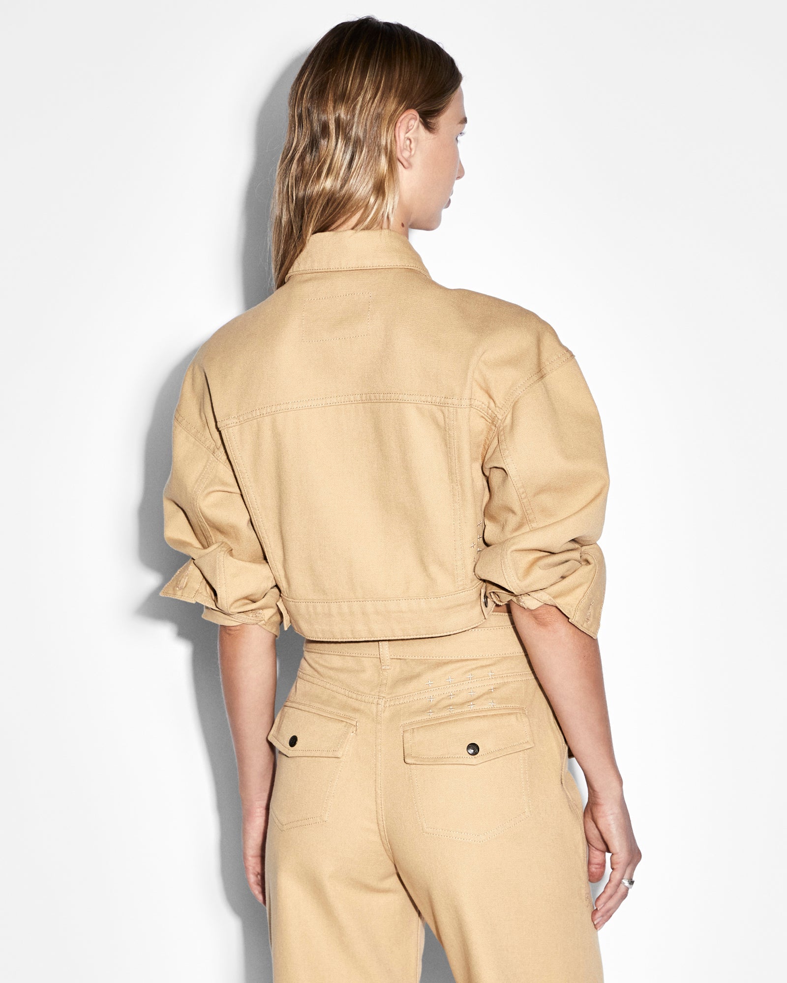 WOMENS  KOMMAND JACKET CARAMEL CROPPED JACKETS