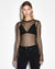 NET MESH LS TOP BLACK