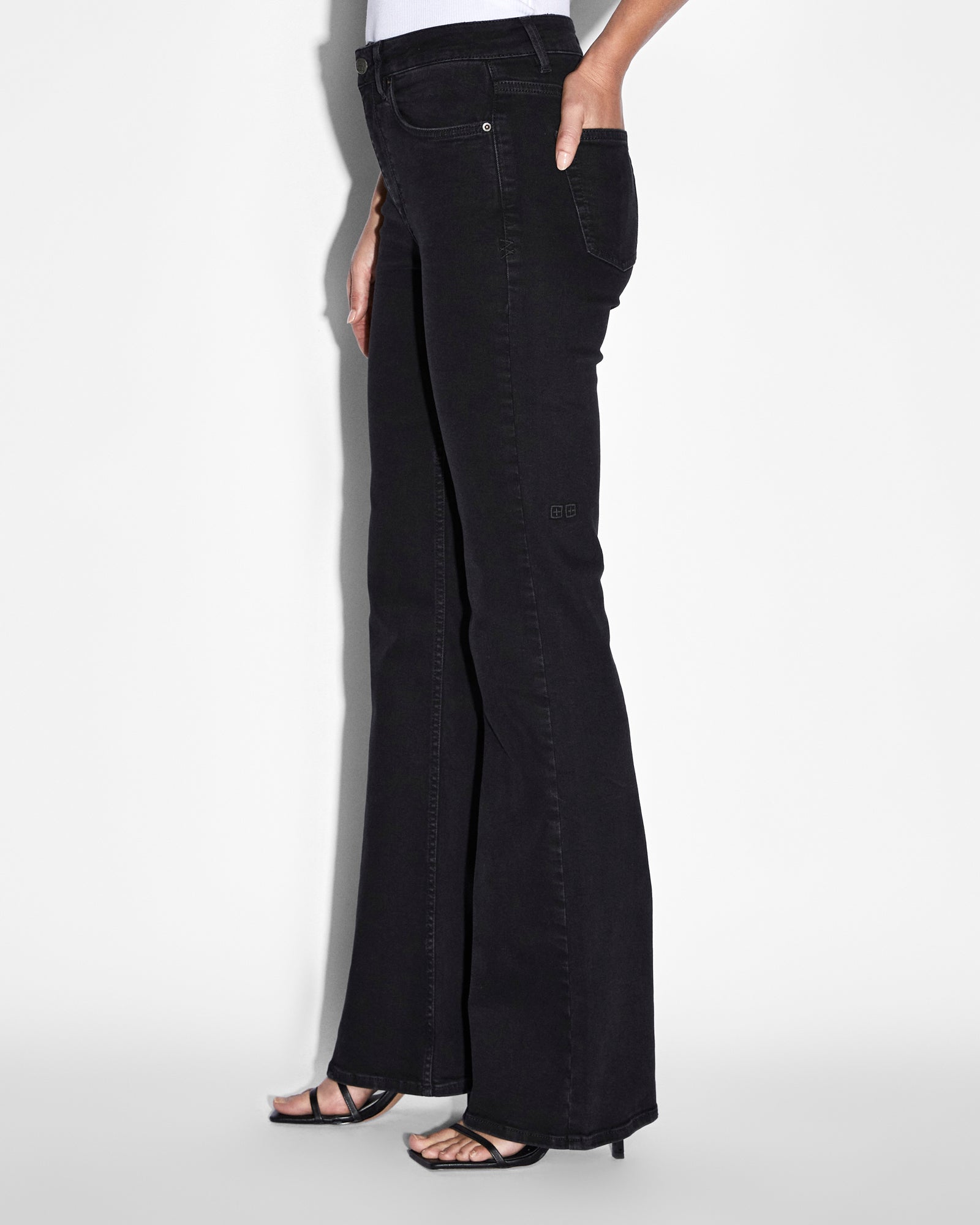 WOMENS  SOHO STEALTH FLARE DENIM JEANS