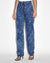 WOMENS  PLAYBACK IMPRINT STRAIGHT DENIM JEANS