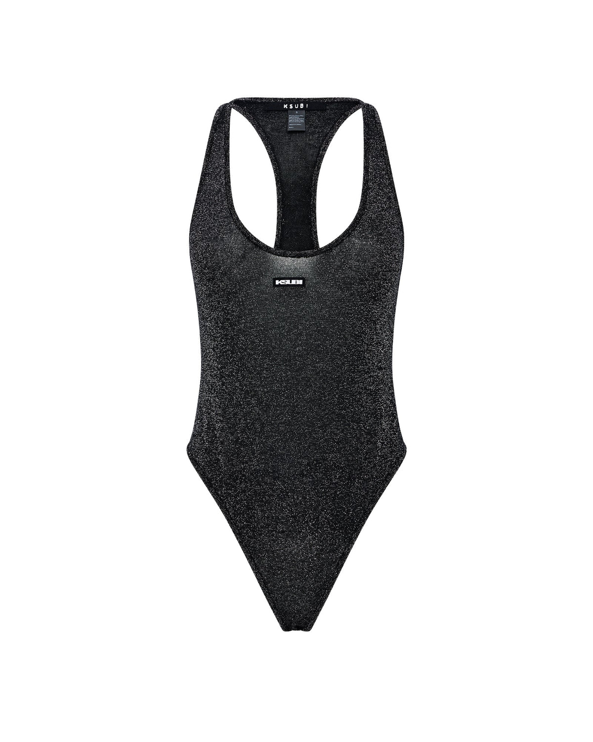 Womens Lara Bodysuit Silver Slim Fashion Tops - Silver