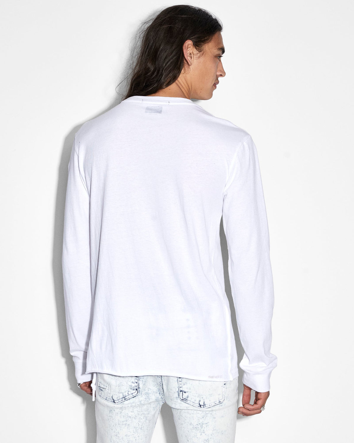 HABITAT KASH LS TEE TRU WHITE