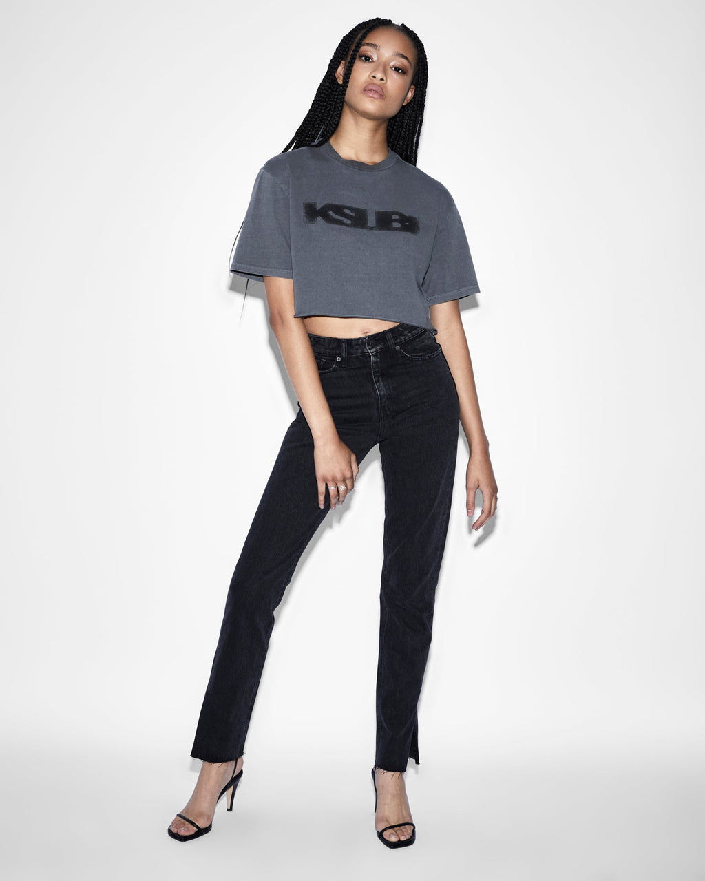WOMENS MELROSE ONYX DENIM JEANS