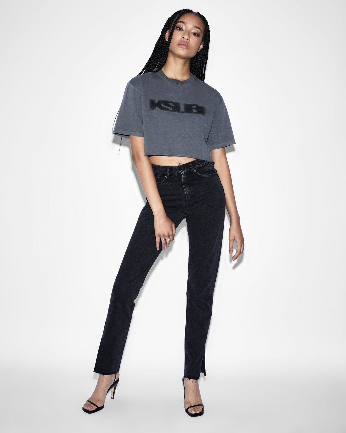 WOMENS MELROSE ONYX DENIM JEANS