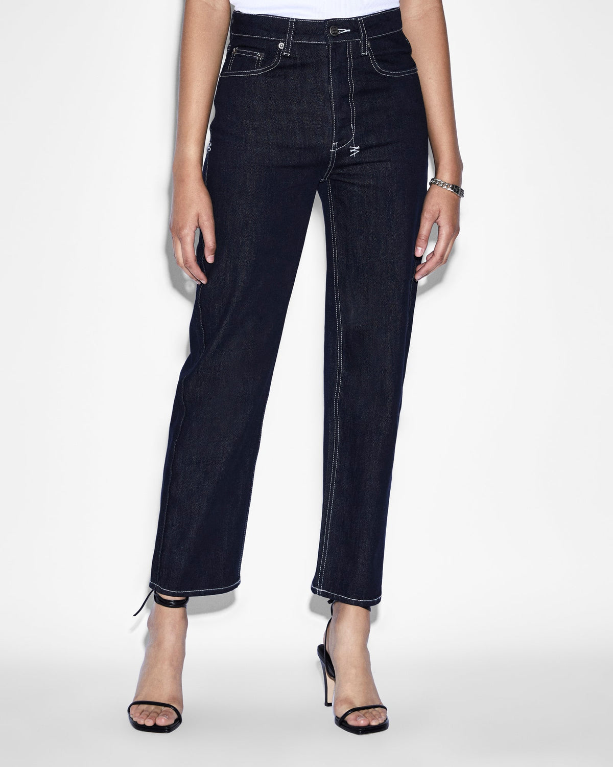 Womens Brooklyn Jean Zenith Straight Denim Jeans - Denim
