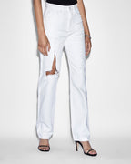 WOMENS PLAYBACK BLANC SLICED DENIM JEANS
