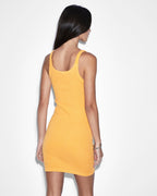 Womens Arise Tank Dress Flame Fitted Dresses - Orange