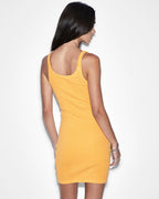 Womens Arise Tank Dress Flame Fitted Dresses - Orange