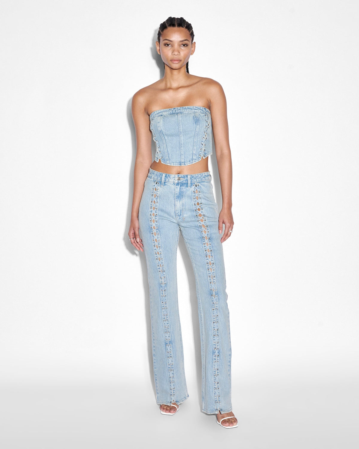 WOMENS BUSTIER DOVE LACED FASHION TOPS