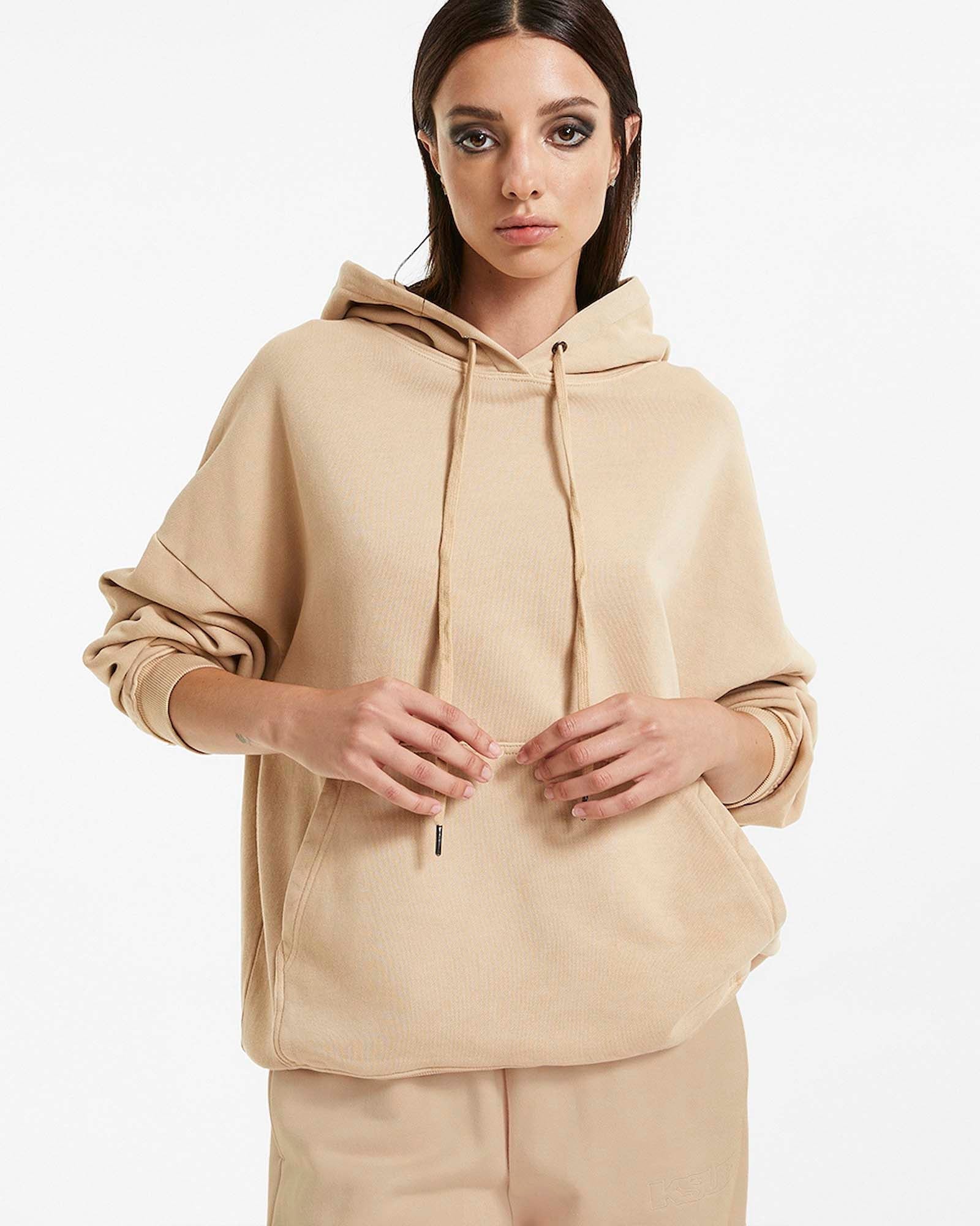 WOMENS  3 X 4 OH G HOODIE LATTE OVERSIZED FLEECE