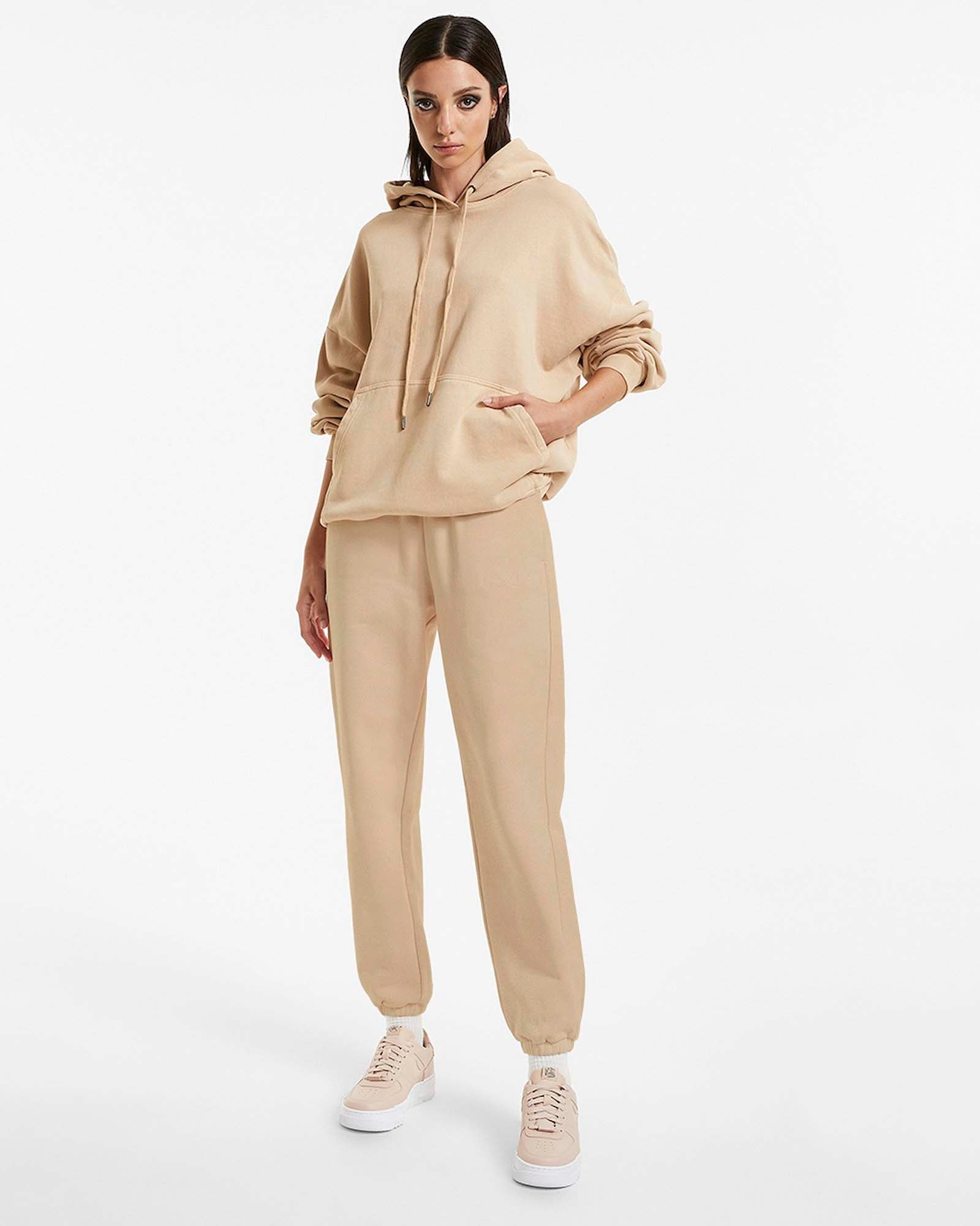 WOMENS  3 X 4 OH G HOODIE LATTE OVERSIZED FLEECE